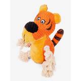 Pet Supplies Orange Polyester Tige Nosie Chewing Companion Toys