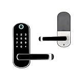 Nyckellöst biometriskt fingeravtryck dörrlås vattentätt elektroniskt dörrlås WiFi-app smart kodkort RFID digitalt dörrlås fingeravtryck dörrlås, kombination smarta dörrlås, digitala dörrlås, dörrlås