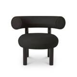 Tom Dixon - Fat Lounge Chair, Fabric Cat. B MN0711, Black Gloss Legs - Fåtöljer