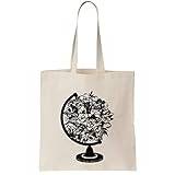 Beautiful Globe Made Out Of Flowers Canvas Tote Bag