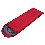 ASADFDAA Sovsäckar Sleeping Bag for Summer Outdoor Camping Hollow Cotton Envelope Type for Tent Camping Office Lunch Break Quilt (Color : Red)