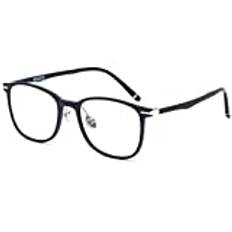 Superlätta flex läsglasögon, anti-blå ljusblockering, ögonglasögon, unisex mode (färg: Sandsvart, storlek: 1,5)