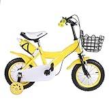 TESUGN Barncykel 12 tum, cyklar för flickor och ungdomar barncykel från 3–6 år barncykel med förvaringskorg