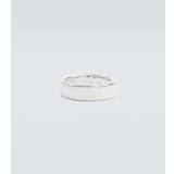 All Blues Tire Narrow sterling silver ring - silver - 62MM
