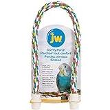 JW Comfy Perch Cable Interactive Cage bird Toy Multicolor Small 21 inch - 2 Pack