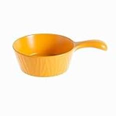 Soppmuggar Pure Color soppskål med handtag 23 oz fransk löksoppskål, lämplig for bakat ris hemma Havrespaghettisalladsskål-rosa (färg: blå) (Color : Yellow)