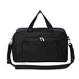 Gymväska Weekendväska 18inch Travel Duffel Bag Oxford Cloth Weekend Gym Bag För Män Carry On Bag Duffelväska Sportväska (Color : Black, Size : 46 * 20 * 27cm)
