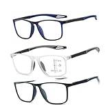 OLDLEAVES Blåljusfilter glidglasögon läsglasögon lämpliga för män/kvinnor, anti-trötthet sportiga lätta datorläsglasögon, 1,0 x, 1,5 x 2,0 x 2,5 x 3,0 x 3,5 x ,4,0 x 1-par, blå, 4.0x