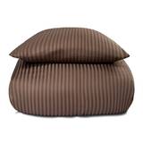 Påslakan dubbeltäcke - 200x220 cm - 100% bomullssatin - Brun enfärgat sängset - Borg Living sänglinne