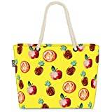 VOID äpplen ananas orange strandväska Shopper 58 x 38 x 16 cm 23 L XXL shoppingväska väska resväska Beach Bag