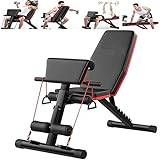 Foldable Home Gym Adjustable Weight Bench Workout Bench Dumbbell Flat Incline Decline Sit Up Incline Abs Benchs Flat Fly Weight Press Fitness