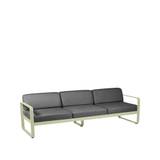Fermob Bellevie soffa 3-sits willow green, graphite grey dyna
