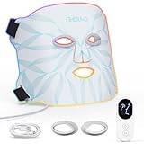 iTHERAU LED Ansiktsmasker Ljusterapi,NIR 850nm Rött ljus LED-Mask Ansikte med 6 Färger,Uppladdningsbar Ljusterapi ansikte för Anti-aging,Föryngring,Uppstramning,LED Ansiktsmask för Alla Hudtyper