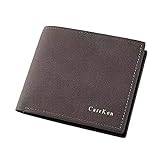 Liten plånbok herr med myntfack, modern, multifunktionell, mjuk plånbok för män plånbok damer liten svart, kaffe, Einheitsgröße