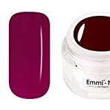 Emmi-Nail Chic Red: UV-gel för glänsande finish, hög opacitet, mörkröd, medelviskos, inget spill i nagelkanterna, 5 ml
