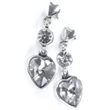 Diamond Heart - örhängen med hjärt "kristall" diddi design