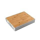 ASADFDAA Skärbräda 1pc Chopping Board With Storage Container Slide Out Drawer Cutting Board Fruit Cutlery Tray Kitchen Cutting Board