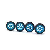 RC tillbehör Racing Wheel Soft Tire Skin for WLtoys 1/28 284131 K979 K989 K969 K999 P929 P939 MINI-D MINI-Q MINI-Z RC Bildelar (Color : Sky blue)