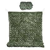 Kamouflagenät 1,5m 2m 2,5m 300cm 3,5m 4m 4,5m 5m Camo Net Sunscreen Green Mesh Double Layer 210D Oxford Tyg (Size : 3.5x3.5m)