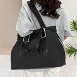 Fashion Large Capacity Tote Bag, Nylon Shoulder Bag, Women's Casual Handbag & Travel Duffle Bag