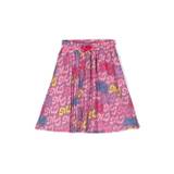 Marc Jacobs Kids - plisserad kjol med monogram - barn - polyester/Viskos - 12+ - Rosa