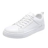 Män retro alla vardagsskor små vita skor trendiga skor skridsko herr casual slip-on skor storlek 13, Vitt, 40 EU