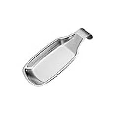 IJNHYTG Skedhållare Stainless Steel Spoon Rack Heat Resistant Drink Cutter Coaster Tray Spoon Pad Eat Mat Pot Holder Kitchen Accessories