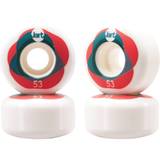 Jart Twister 101A Skateboard Hjul 4-Pak - White/Red/Green - White/Red/Green / 53mm