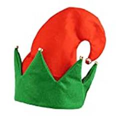 FAIRY BOUTIQUE Unisex julfest kläder tomteluva accessoarer vuxna jul huvudbonader fin älva hatt med klockor