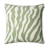 Zebra Cushion 50x50 cm Sage / Off White