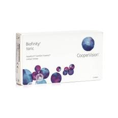 Biofinity Toric CooperVision (3 linser), PWR:-2.00, BC:8.70, DIA:14.5, CYL:-2.25, AXIS:180