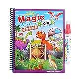 Water Coloring Doodle Book, Reusable Children Water Drawing Coloring Painting Book Water Doodle Coloring Book Water Magic Books Drawing Painting Educational Toy(#1)