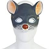 Wudaizhi 3d djur cosplay masker mus halv ansiktsmask maskerad fest cosplay rekvisita halloween råttmask rave klubbkläder ansiktsmask