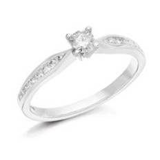 Platinum Diamond Ring - 1/3ct - D0854-N