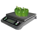 30kg/1g elektronisk köksvåg Digital matvåg Vägning Multifunktionsvåg LCD-skärm för husmanslagning Bakning av frukt (Färg: Svart, Storlek: 25kg-1g)