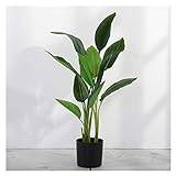Fake Plants 17.3" Palm Tree Artificial Plant Simulation Plant Potted Green Plants Large Bonsai Indoor Living Room Home Decoration,Green Artificial pla