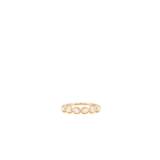 EF COLLECTION Diamond Pillow Stack Ring in Gold - Metallic Gold. Size 7 (also in 5).