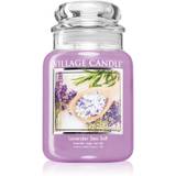 Village Candle Lavender Sea Salt doftljus (Glass Lid) 602 g