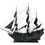 För: Nytt Black Pearl Piratskepp Trämodellsats 80cm lång med engelska instruktioner