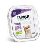 Ekonomipack: Yarrah Organic 48 x 100 g - Chunks: Eko-kyckling & eko-kalkon med eko-aloe vera