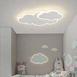 Cloud taklampa 3D LED Cloud taklampa med 2 moln, ljuskrona för barnrum vardagsrum, pojke, flicka sovrum, steglöst dimbar, 30W