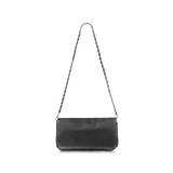 Black Leather Baguette Bag…