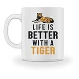 Life is Better with a Tiger Royal Sibirisk Tiger – kopp -M-vit