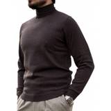 Alan Paine rollneck tröja merinoull mörkbrun - EU52