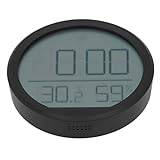 Inomhustermometer Hygrometer, Rygg Magnetisk Design Digital Väckarklocka Essential Hemtillbehör med Datum Tid Temperatur Luftfuktighet Display