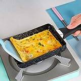 Tamagoyaki-panna, Japansk Rektangulär Omelettpanna, Non-stick-kastrull I Aluminiumlegering För Kök, Hållbar Svart Omelettstekpanna Med Plasthandtag För Matlagning