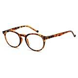 Ovala fjädergångjärn för damer, läsglasögon + 2,25 sköldpaddsram, rund läsare, glasögon för kvinnor, läsning