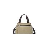 VIPAVA axelväskor för kvinnor Women's handbag with large capacity, extremely easy to carry, convenient to carry, one shoulder crossbody bag (Color : Khaki, Size : 32 * 13 * 22CM)