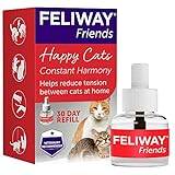 FELIWAY Friends 30 dagars påfyllning, hjälper till att minska konflikter i flera katthushåll, hjälper katter att komma överens bättre – 48 ml