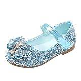 Mjuka skor baby småbarn skor sandaler skor mode flicka prinsessa halkfri rosett barn kristallin baby skor sneakers kvinnor 35, blå, 4-4.5 Jahre